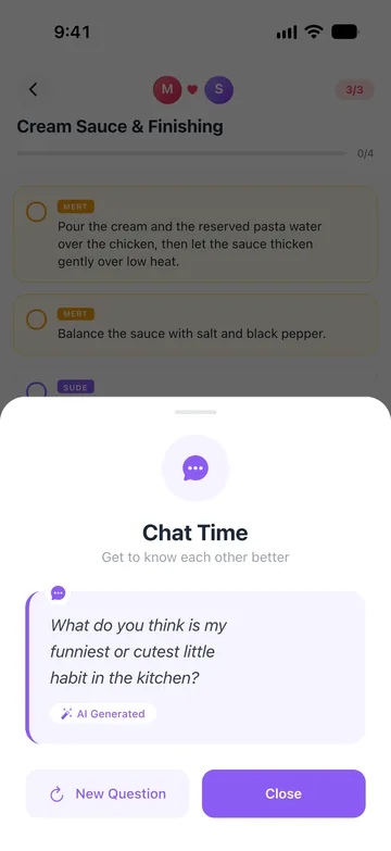Tempo di chiacchiere: una domanda dell'IA per conversare mentre cucinate